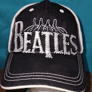 Black/White Embroidered Beatles Hat